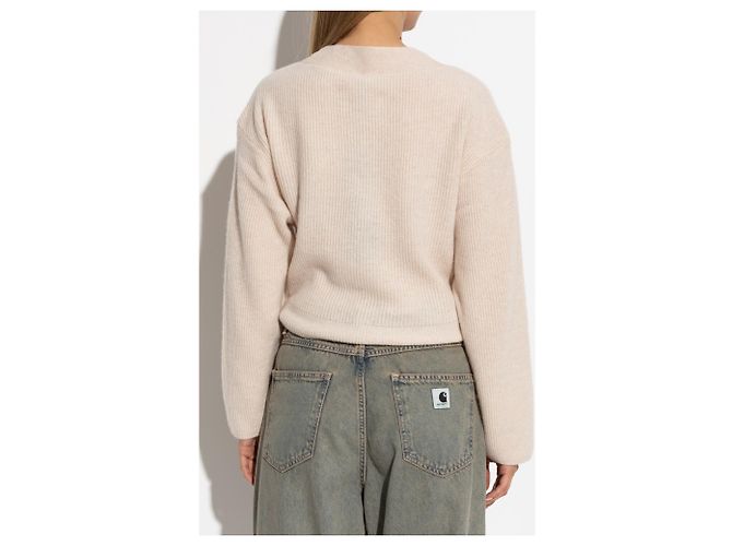 R13 Kaschmir-Cardigan Weiß Creme - Ansicht 4