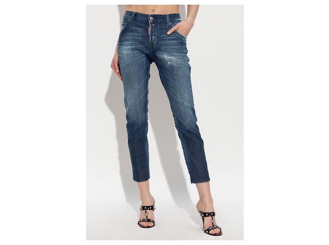 Dsquared2 Cool Girl Jeans Blue Cotton Skinny - view 3