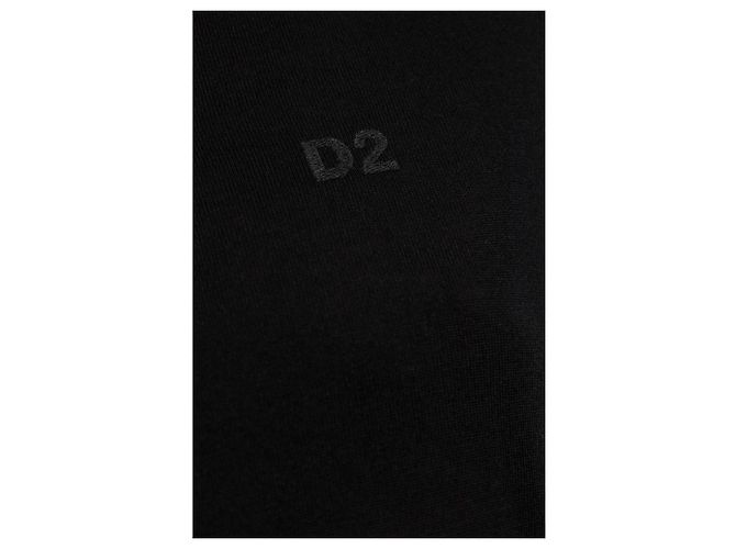 Top de lã preto com logótipo Dsquared2 - view 5