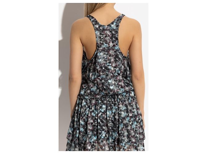 Iro Rajae Silk Top Blue - view 4