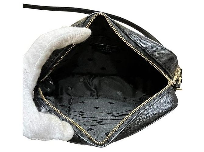 Borsa a tracolla Kate Spade nera in PVC - vista 6