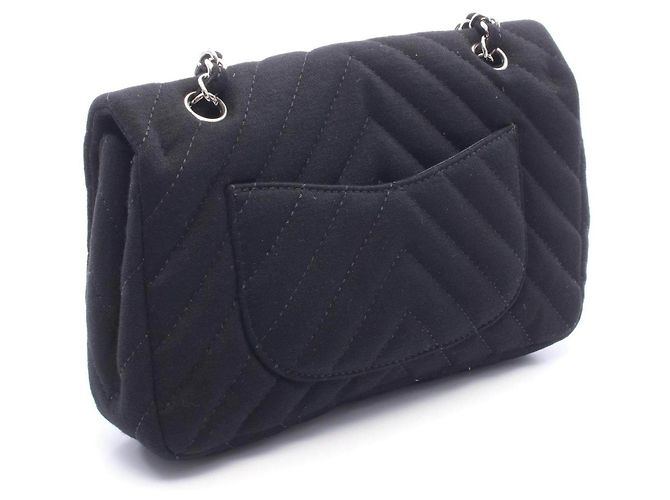 Borsa a tracolla CHANEL Chevron V Stitch in jersey di cotone - vista 2