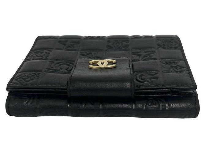 Carteira Bifold Chanel Icon Coco Mark em pele de cordeiro - vista 3