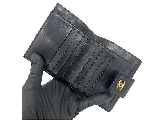Carteira Bifold Chanel Icon Coco Mark em pele de cordeiro - vista 7
