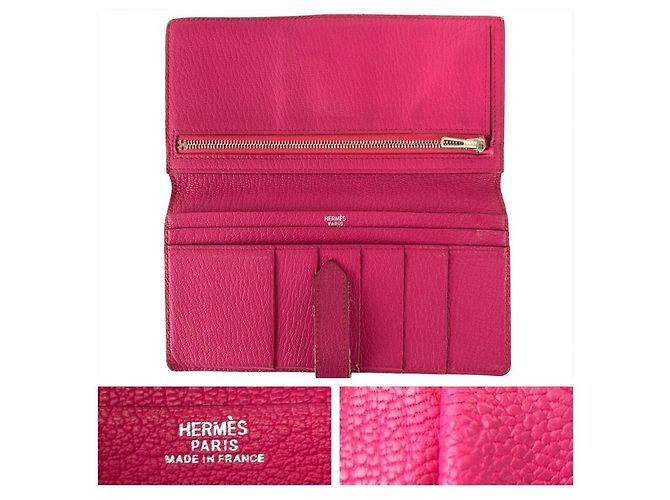 Béarn Portafoglio lungo Hermès Bearn Classic in Chevre - vista 5