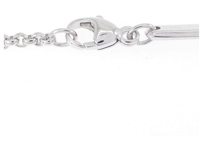 Colar Chopard Au750 Ouro Branco e Diamantes - vista 5