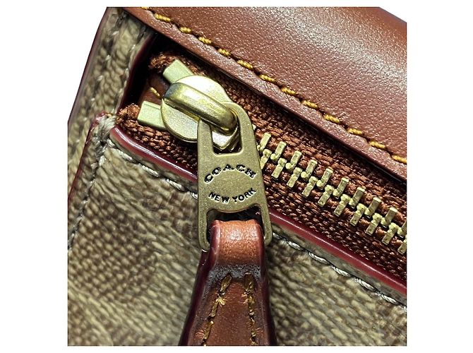 COACH MIRA SMALL FLAP WALLET PVC CALF LEATHER TRI FOLD WALLET - vista 9