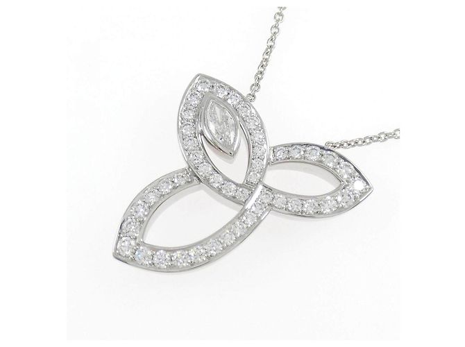 Collana Harry Winston Lily Cluster Platinum950 Diamond - vista 3