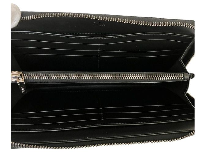 Portafoglio lungo con zip Dior Saddle - vista 3