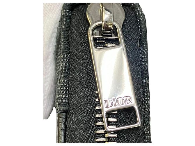 Portafoglio lungo con zip Dior Saddle - vista 8