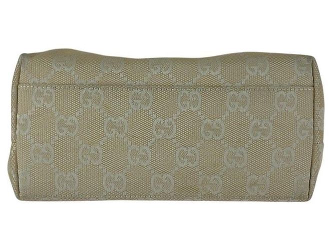 Borsa Tote Gucci in pelle e GG Canvas - vista 10