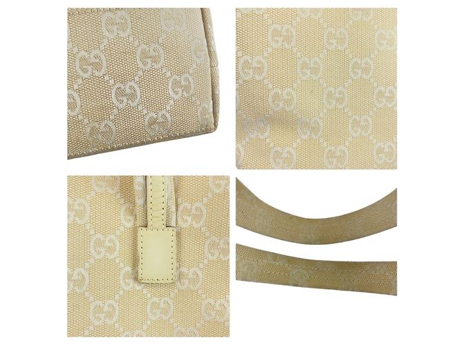 Borsa Tote Gucci in pelle e GG Canvas - vista 6