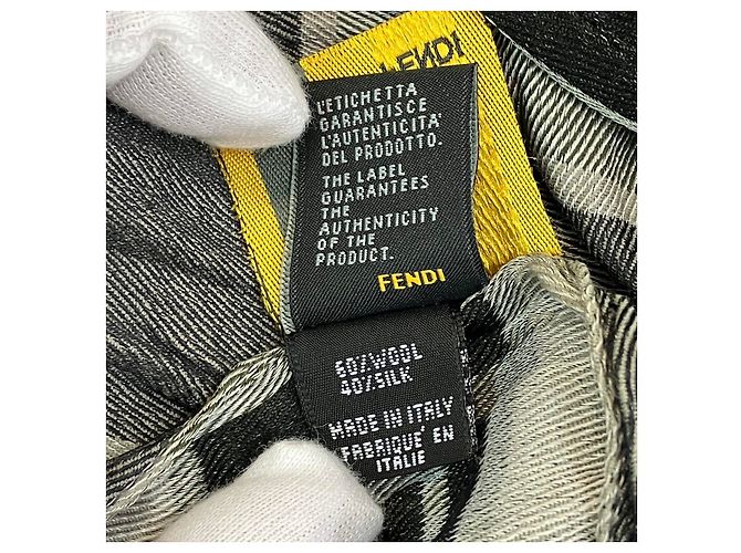 Écharpe en laine et soie Fendi - vue 5