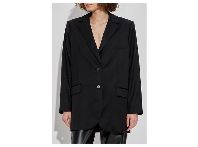 Blazer Douny Iro Negro Lyocell - vista 3