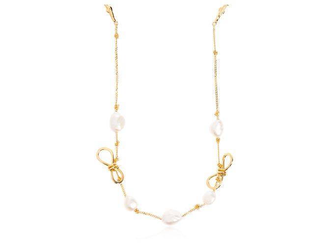 Colar Marni de pérolas e dourado - vista 4