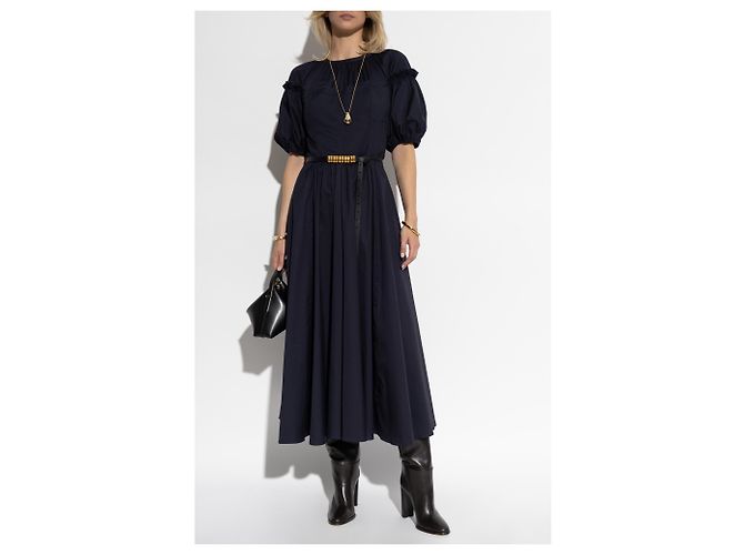 Ulla Johnson Estelle Kleid aus blauer Baumwolle - Ansicht 2