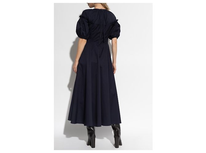 Ulla Johnson Estelle Kleid aus blauer Baumwolle - Ansicht 4