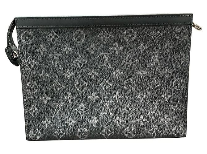 Louis Vuitton Monogram Eclipse Pochette Voyage MM Clutch Bag - vista 2