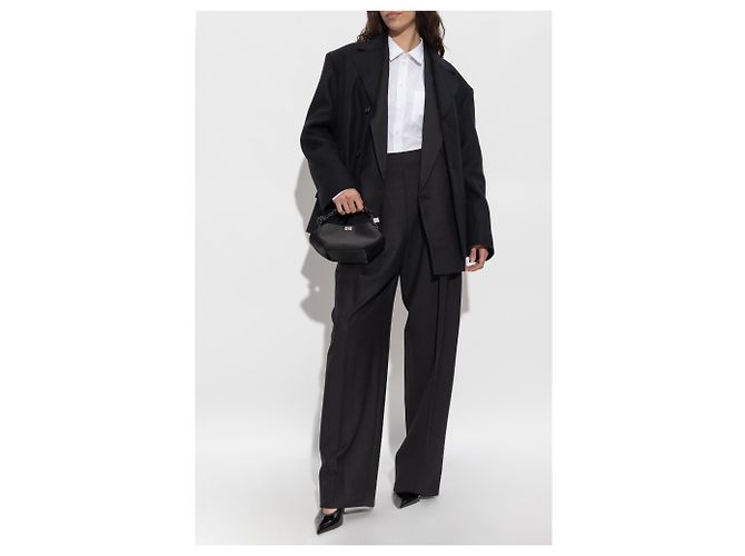 Victoria Beckham Abrigo corto con acabado bruto - vista 2