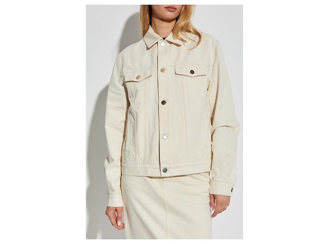 Moschino Jeansjacke in Creme - Ansicht 3