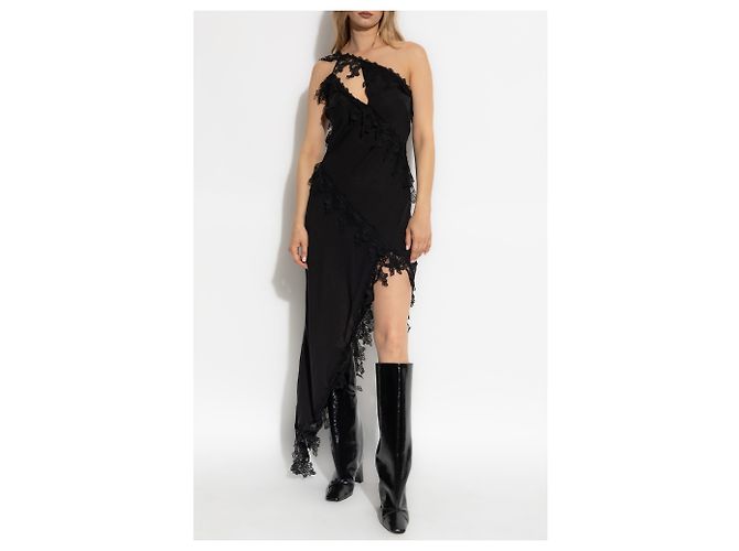 Blumarine Abito con inserti in pizzo - vista 3