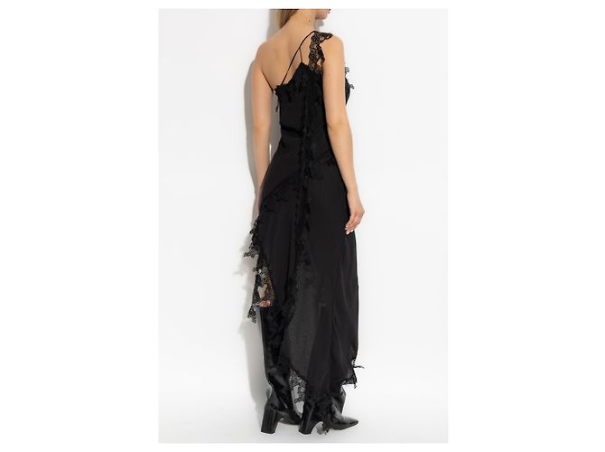Blumarine Abito con inserti in pizzo - vista 4