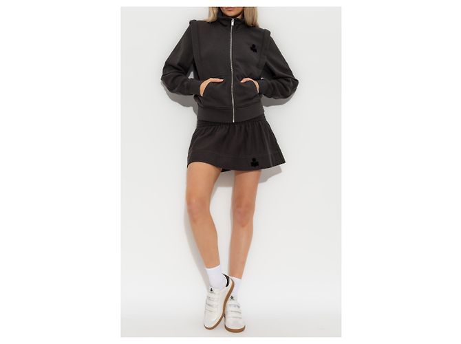 Isabel Marant Etoile Falda Pacifica de algodón negra - vista 2
