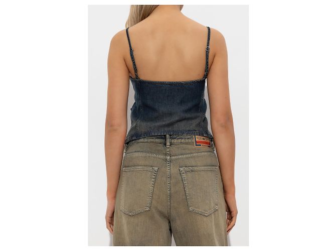 Diesel DE-MELLIS-S Top Blue Lyocell - view 4