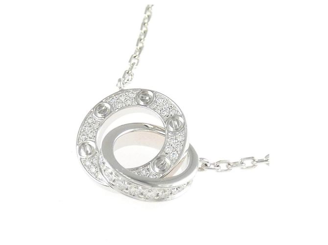 Cartier Love Halskette aus Weißgold und Diamanten - Ansicht 3