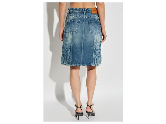 Versace Denimrock mit Schlitz vorne - Ansicht 4