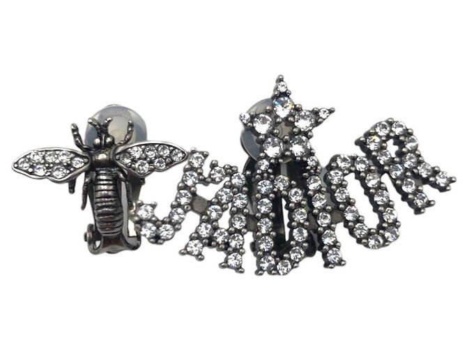 Orecchini in metallo J ADIOR Bee con strass Dior - vista 2