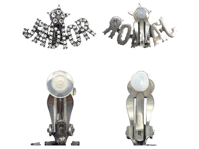 Orecchini in metallo J ADIOR Bee con strass Dior - vista 4