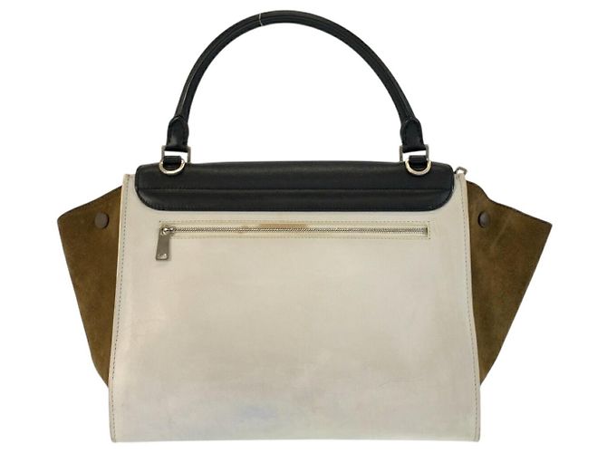 Trapèze Céline Borsa 2way Celine Trapeze in pelle e camoscio - vista 2