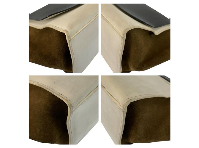 Trapèze Céline Borsa 2way Celine Trapeze in pelle e camoscio - vista 4