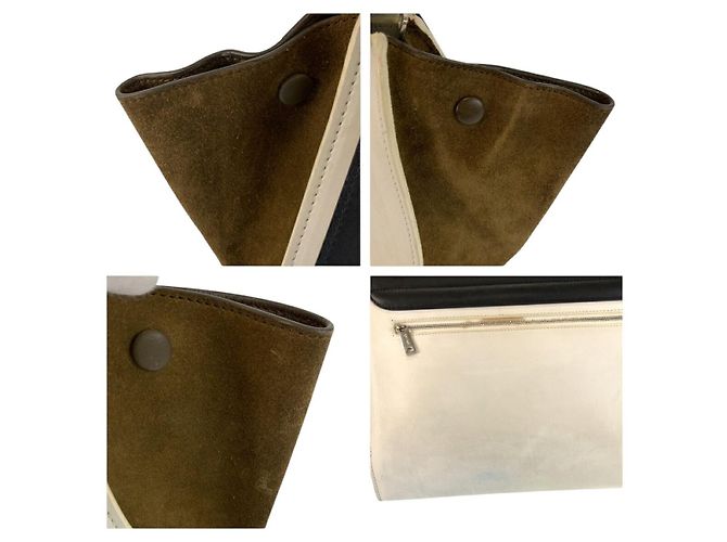 Trapèze Céline Borsa 2way Celine Trapeze in pelle e camoscio - vista 6