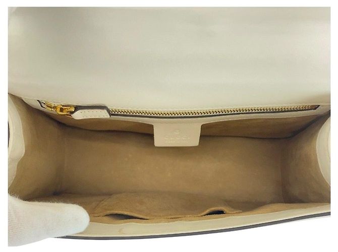Borsa a tracolla in pelle Gucci Sylvie - vista 9