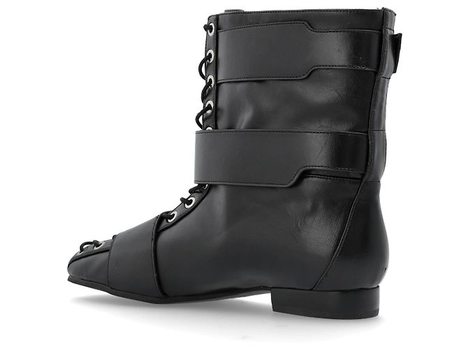Ganni Botines de cuero ecológico - vista 5