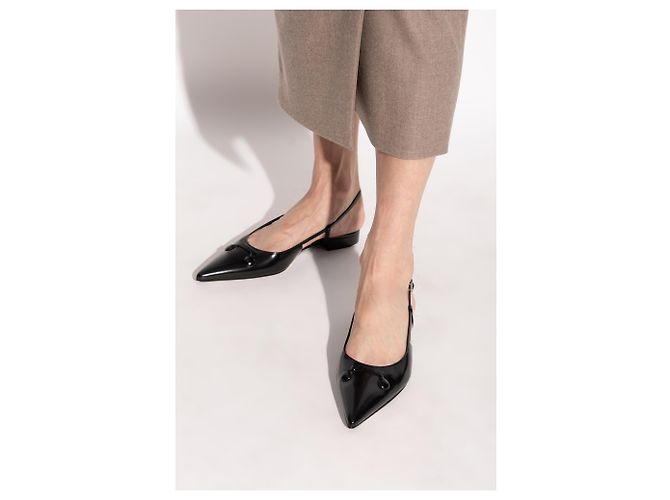 Marni Sapatos de couro com logótipo - vista 2