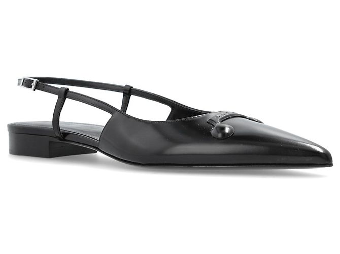 Marni Sapatos de couro com logótipo - vista 4