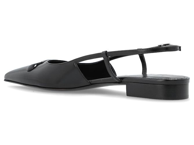 Marni Sapatos de couro com logótipo - vista 5