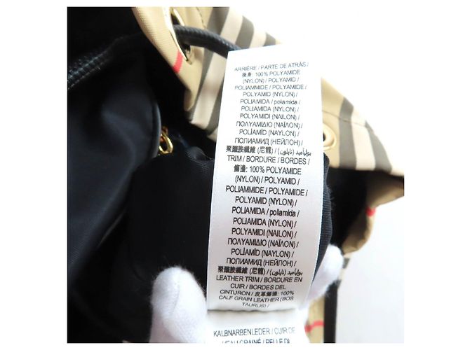 Mochila Burberry Nova Check de poliamida - vista 15