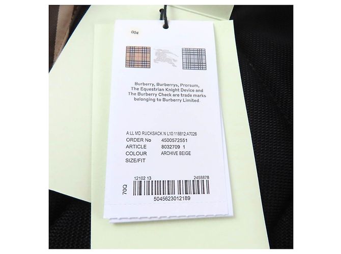 Mochila Burberry Nova Check de poliamida - vista 19