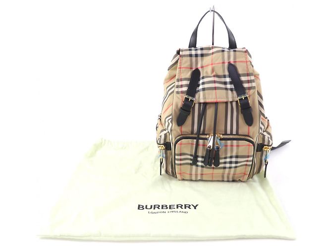 Mochila Burberry Nova Check de poliamida - vista 2