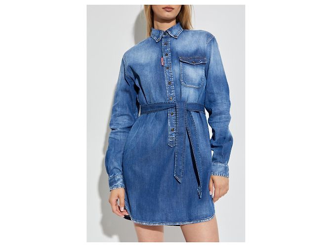Dsquared2 Jeanshemdkleid blau - Ansicht 3