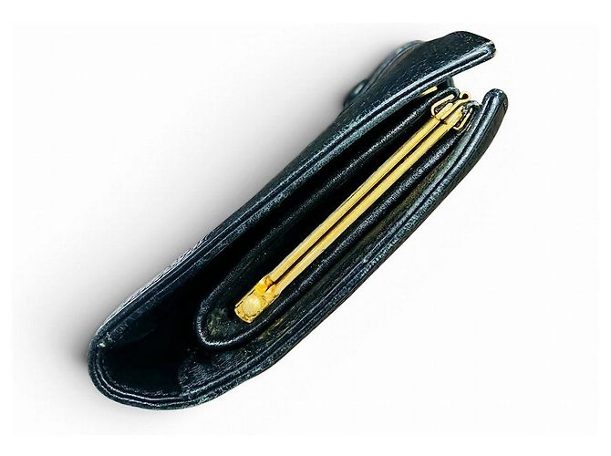 CHANEL Coco Mark Caviar Skin Bi Fold Wallet - view 9