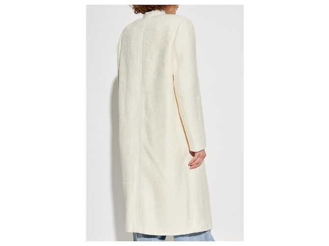 Isabel Marant Manteau Gameia en coton crème - vue 4