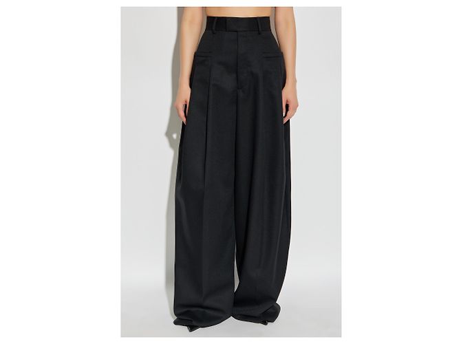 Dsquared2 Black Wool Palazzo Trousers - view 3