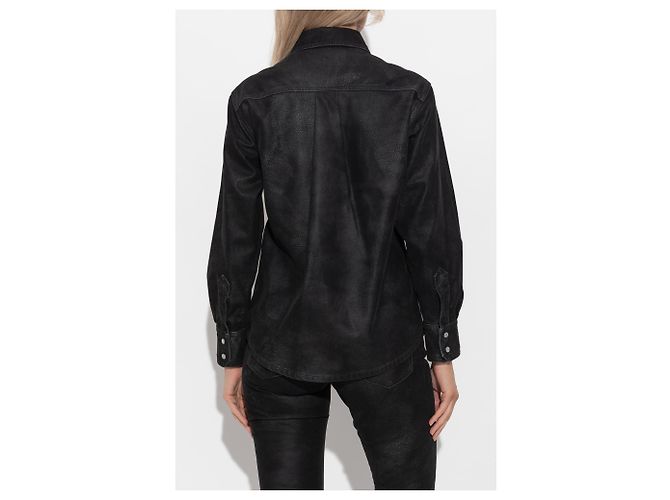 Isabel Marant Etoile Camisa Karima Negra - vista 4