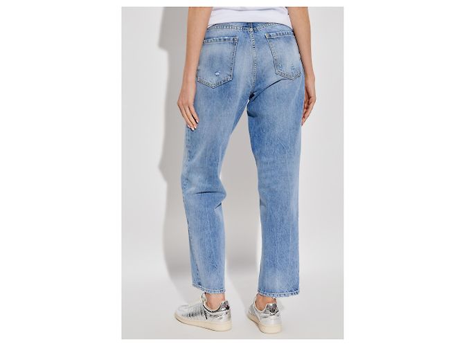 Jeans Boston Dsquared2 corte boyfriend azul claro - vista 4