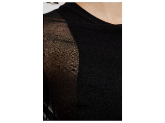 Iro Emala Midi Kleid aus schwarzer Baumwolle - Ansicht 5
